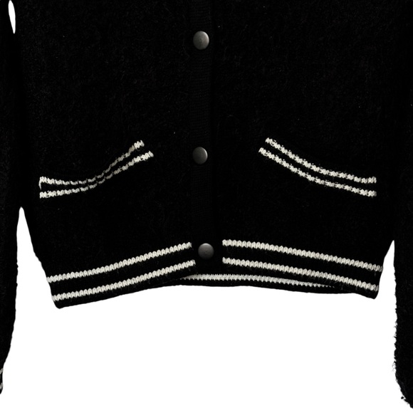 Mango Black and White Textured Jacket - Picture 5 of 13